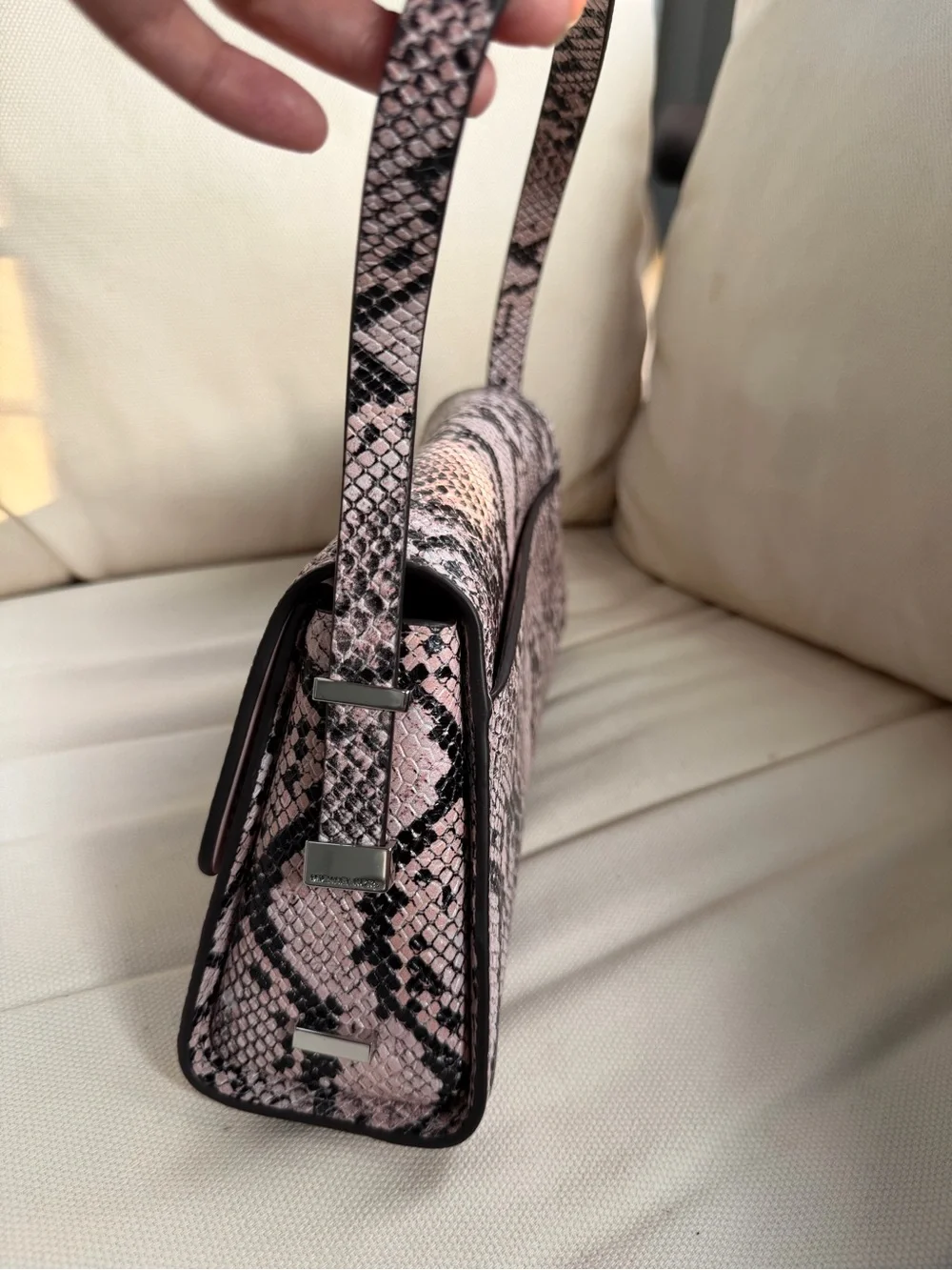 Michael Kors Ludlow Medium Snake-Embossed Leather Shoulder Bag
